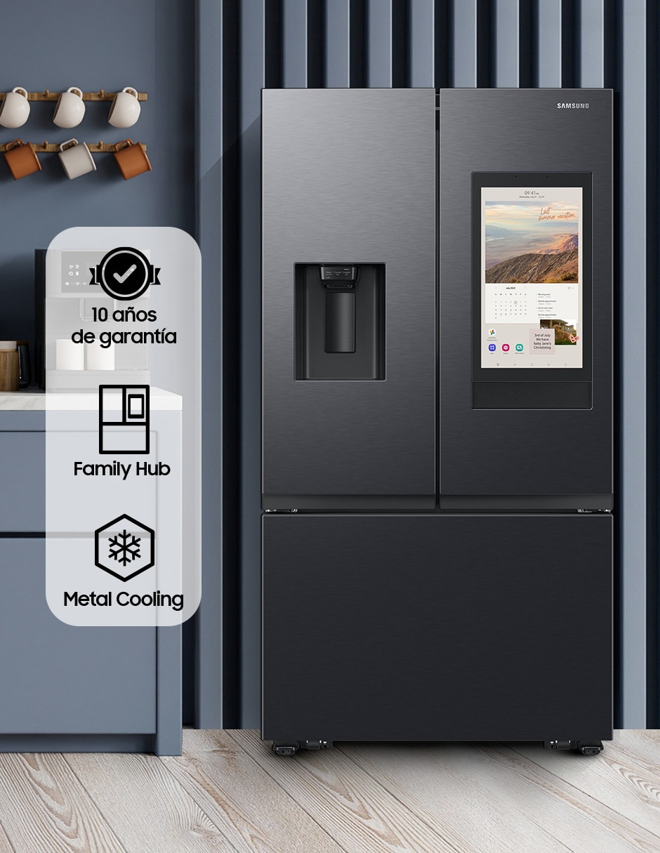 Refrigerador french door 31 pies cúbicos inverter y fábrica de hielo RF32CG5911B1EM 3