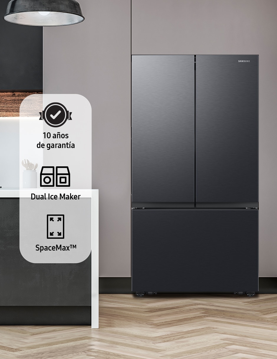 Refrigerador French door 32 pies cúbicos tecnología inverter y automática RF32CG5N10B1EM 8