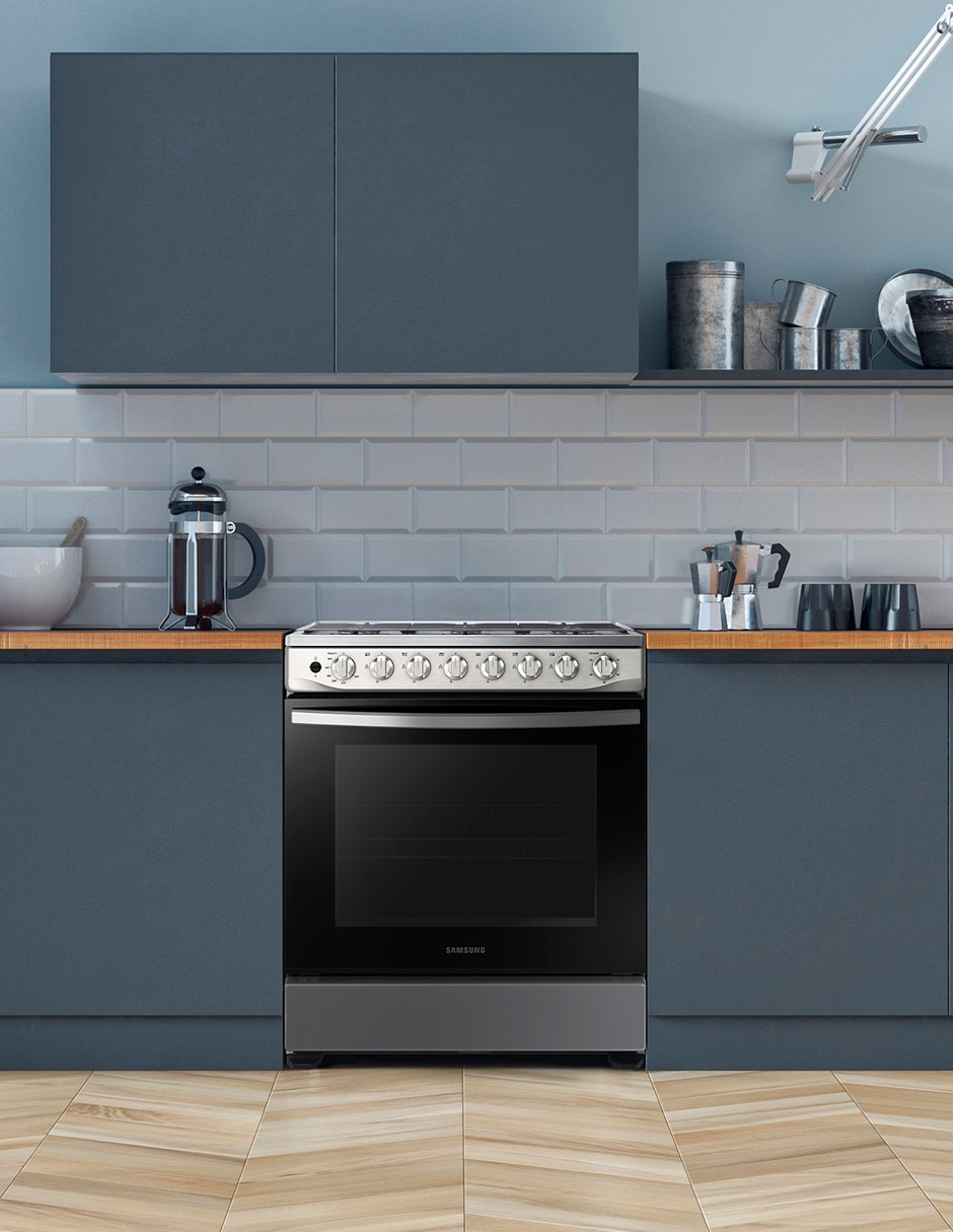 Estufa de piso a gas natural/lp 76.7 cm NX52T5411MS/AX de 6 quemadores 4