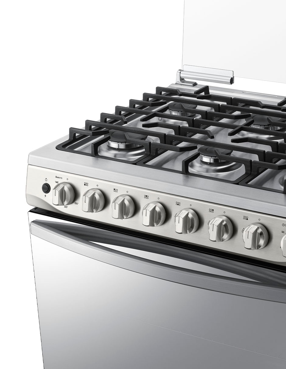 Estufa de piso a gas natural/lp 76.7 cm NX52T5412MS/AX de 6 quemadores 7