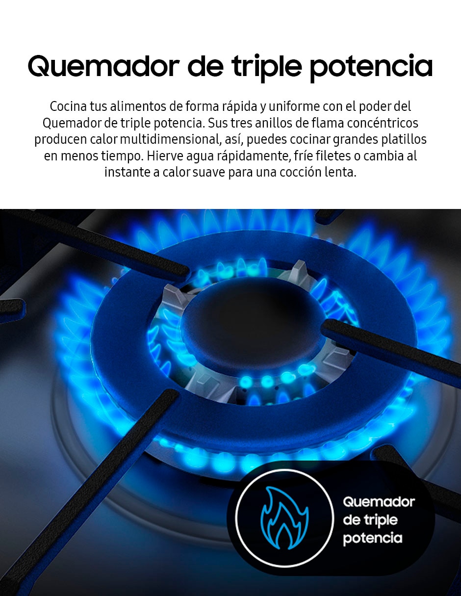 Estufa de piso a gas natural/lp 76.7 cm NX52T7422MS/AX de 5 quemadores 12