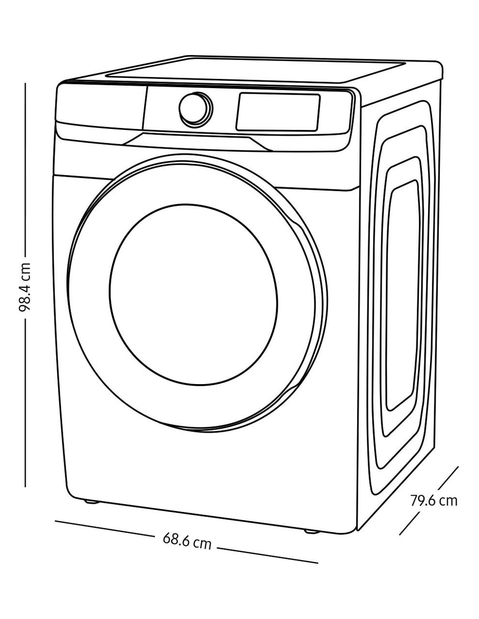 Lavasecadora eléctrica 18 kg 10 kg WD18T6000GP/AX 13