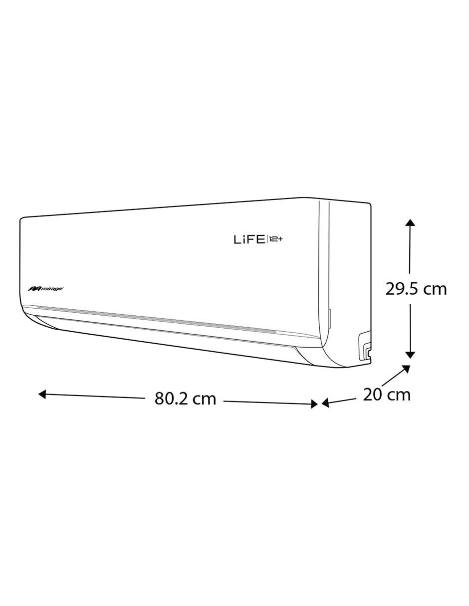 Aire acondicionado mini split Frío 12000 BTU SETCLF121T 230 V 4