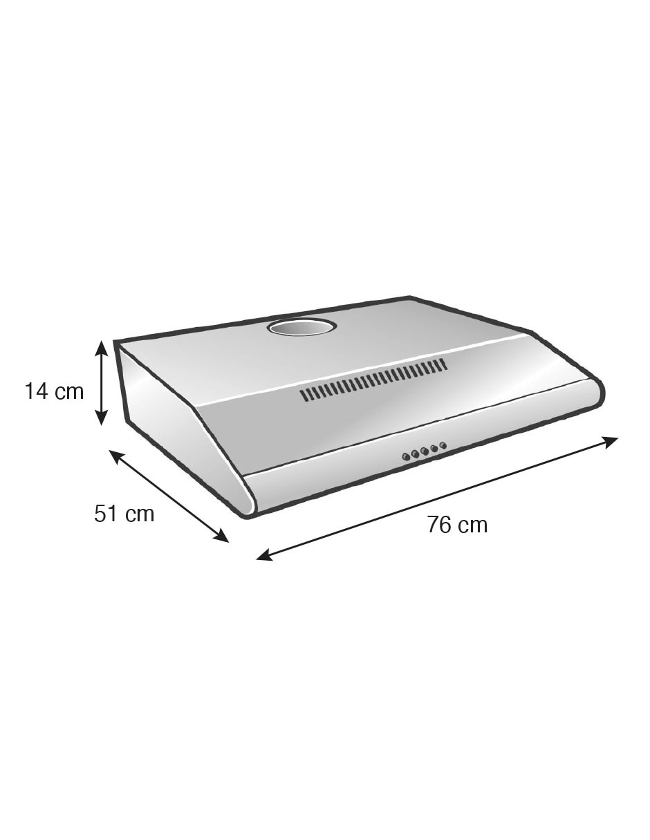 Combo estufa de piso a Gas natural/lp 76 cm COMBO.EST-FRYER+CAMP de 6 quemadores + Campana 7