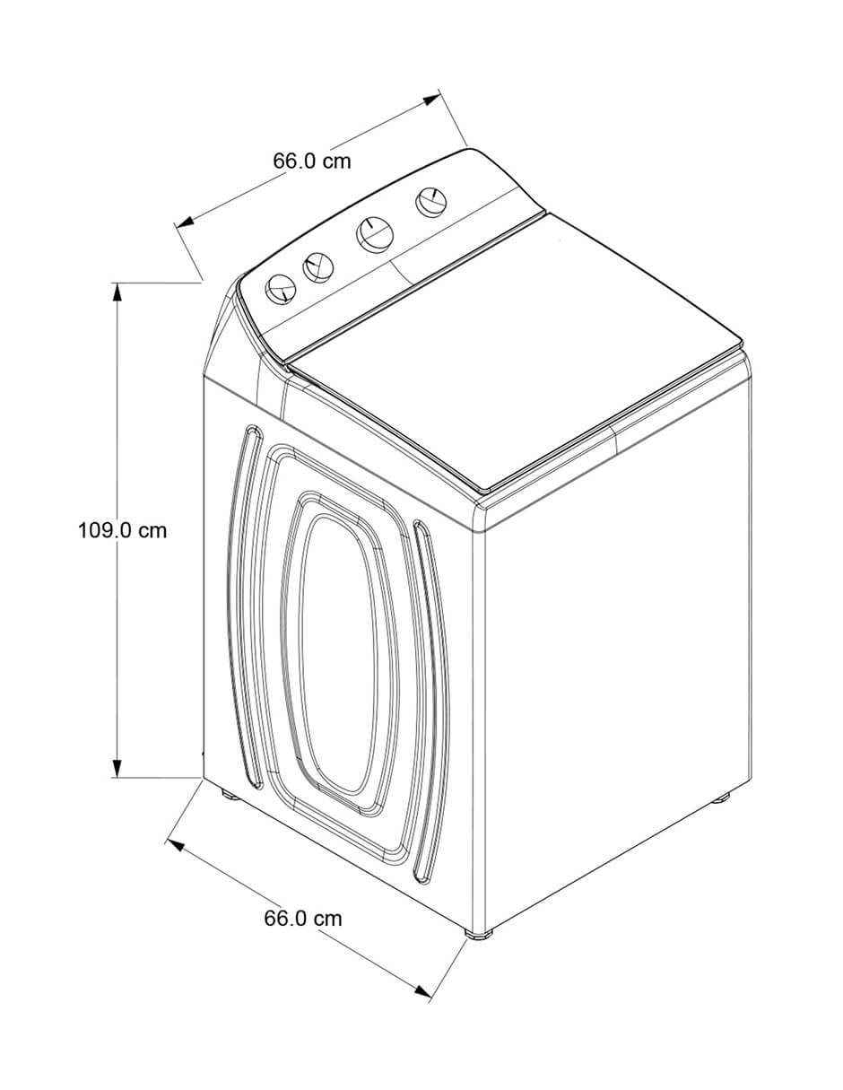 Lavadora 24 kg automática carga superior C8MWTW2424WPM-J 10