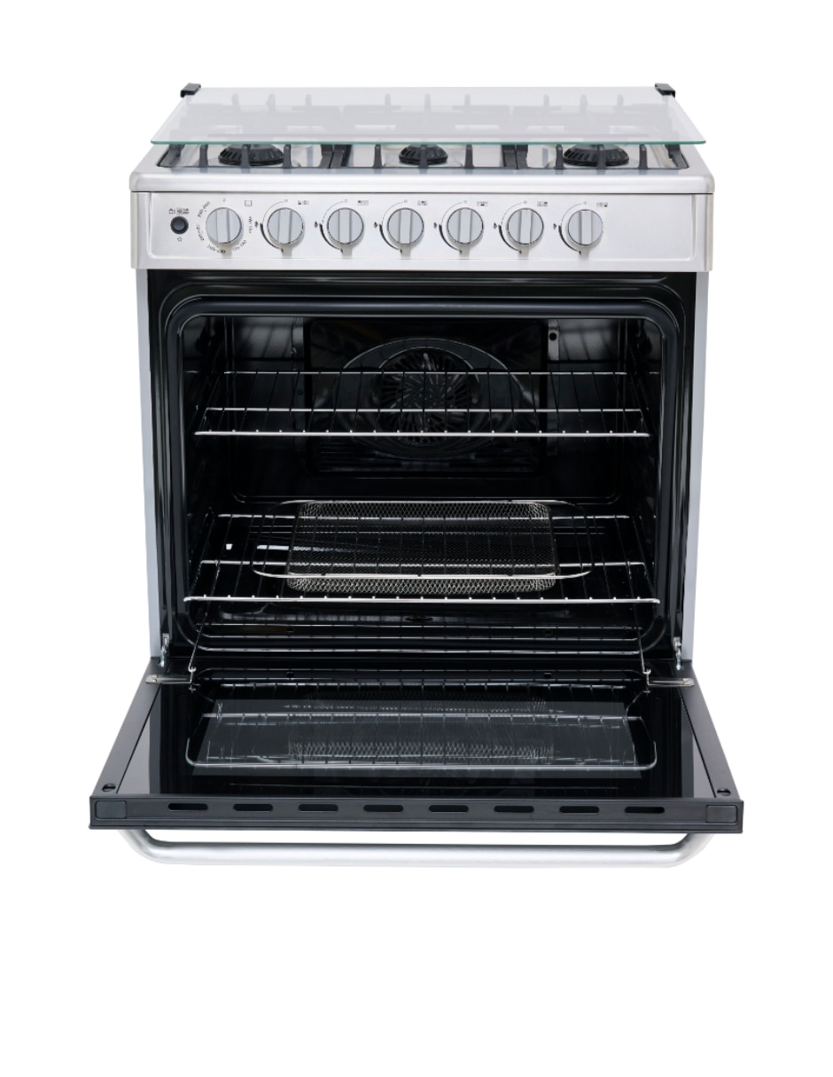 Estufa de piso Xtreme Chef Air 76.7 cm MGS30FS1LEAMSS de 6 quemadores 6