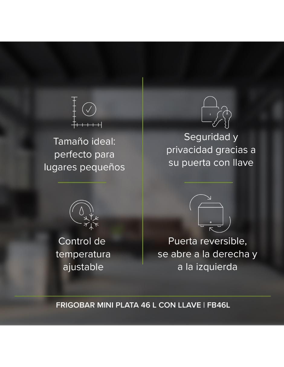 Frigobar FB46L 1.6 pies cúbicos 3