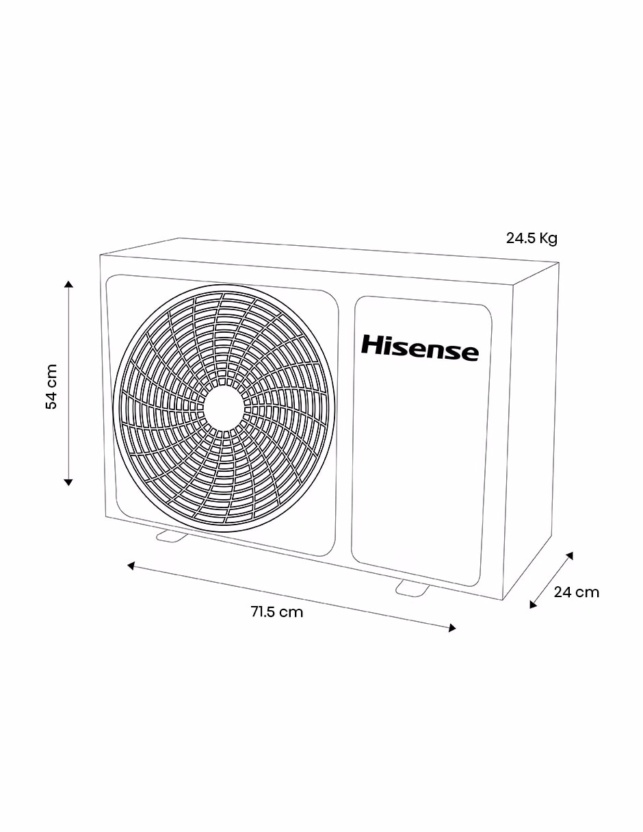 Aire acondicionado mini split Frío 12000 BTU AC121CK 100 V 6