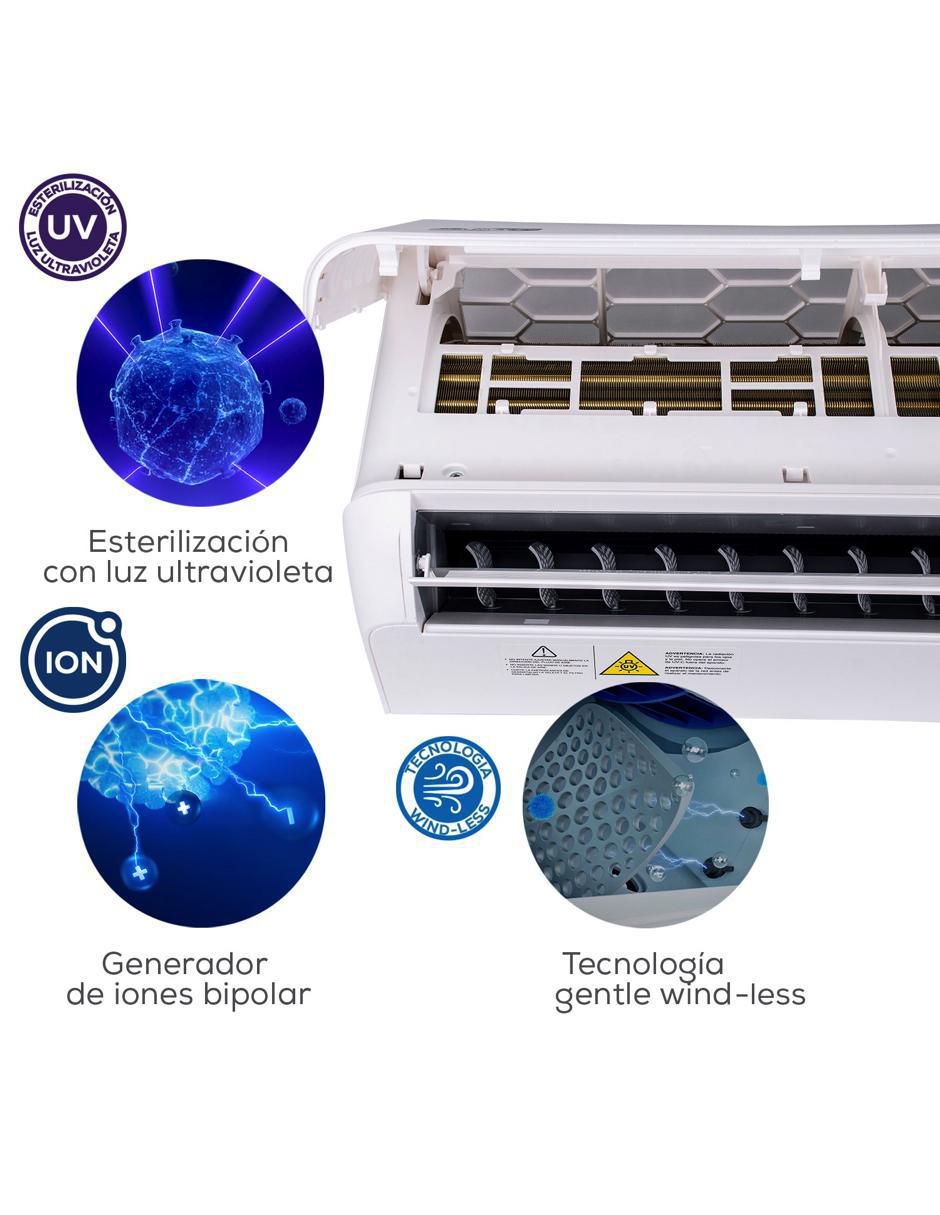 Aire acondicionado mini split inverter frío y calor 12000 BTU AC-MSI-1T115-17D 115 V 3