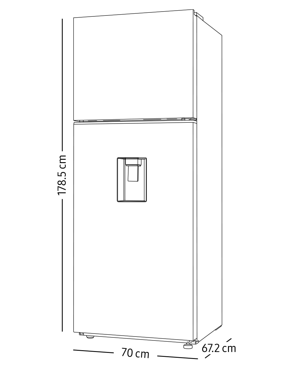 Refrigerador Top mount 15 pies cúbicos tecnología inverter RT42DG6734B1EM 13