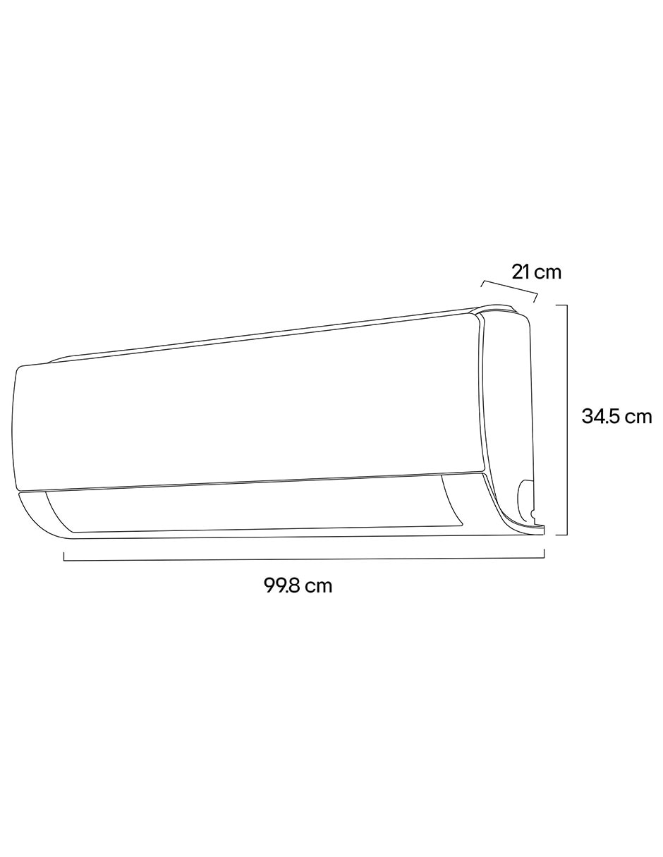 Aire acondicionado mini split frío y calor 18000 btu vx182h4 10