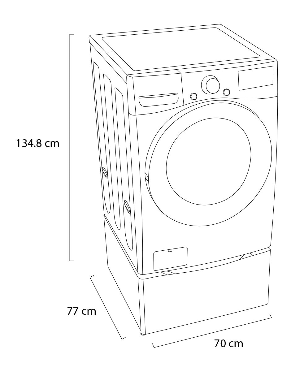Lavasecadora gas/eléctrico 22 kg 13 kg wd22wv2s6r.wd300cw 10