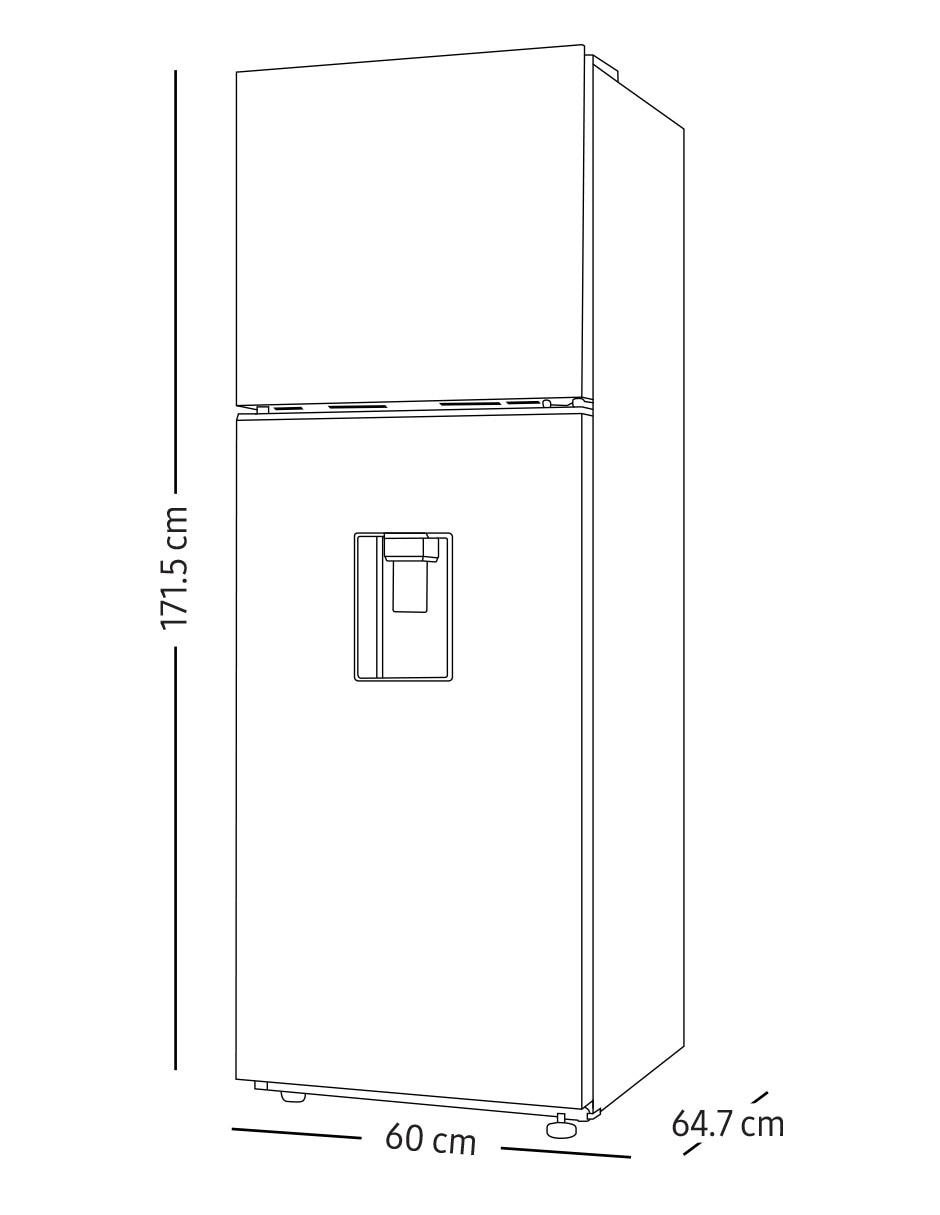 Refrigerador Top Mount 11 Pies Cúbicos Tecnología Inverter y Tecnología No Frost RT31DG5724B1EM 6