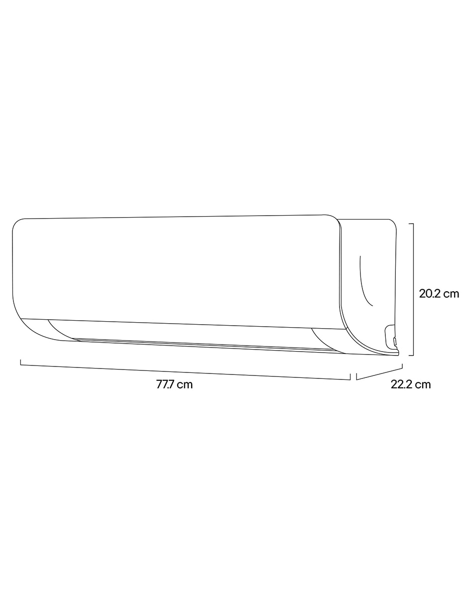 Aire acondicionado mini split frío 11000 btu mw121c4 11