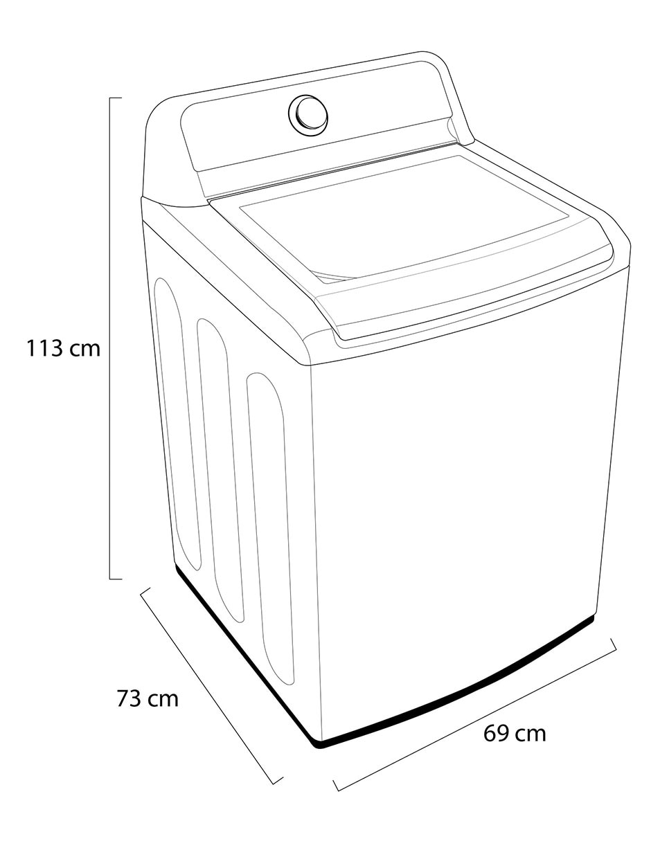 Lavadora 19 kg automática carga superior wt19wt6hka.abwelat 11