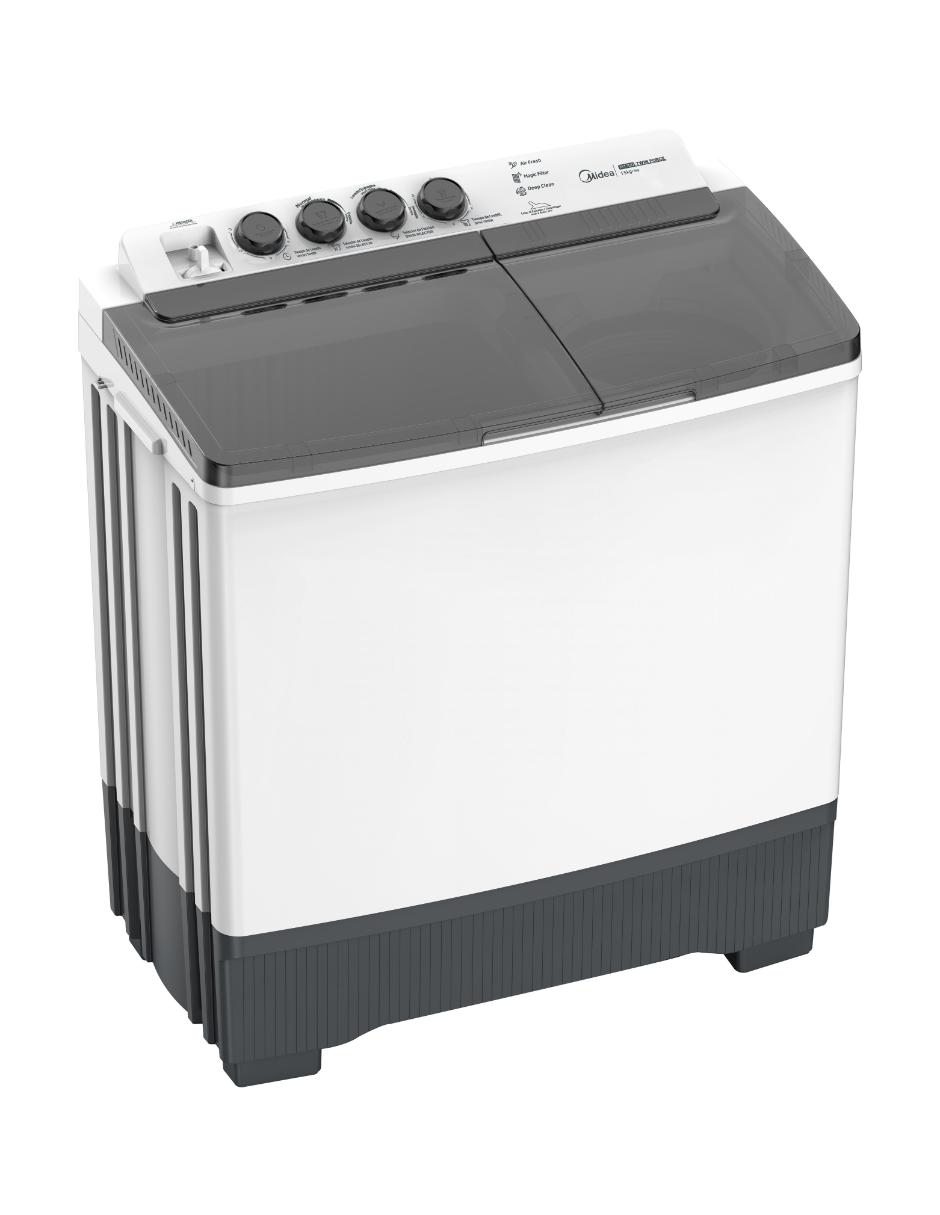 Lavadora doble tina 15 kg semiautomática carga superior mt100w150/w-mx 3