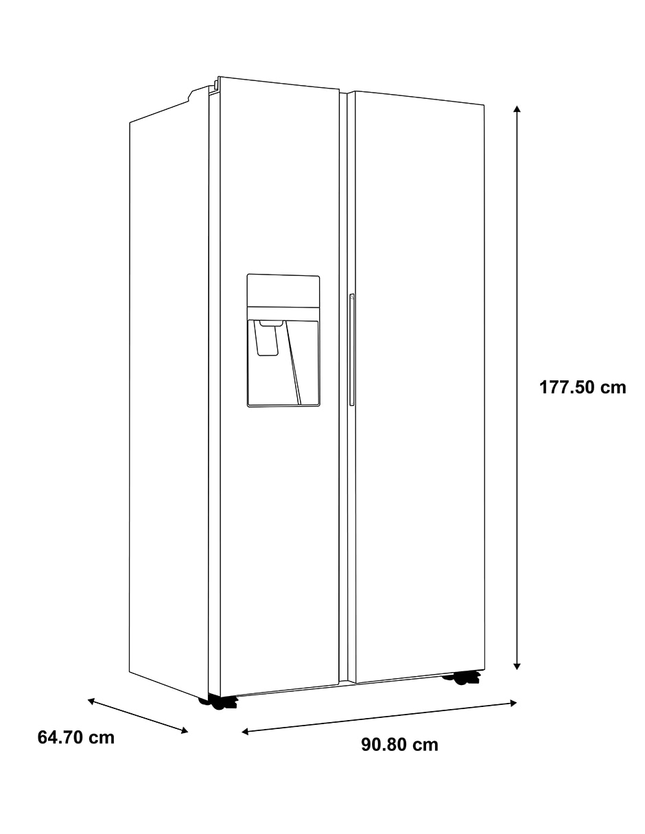 Refrigerador industrial 19 pies cúbicos inverter no frost y fábrica de hielo HSM541HMNSS0 9