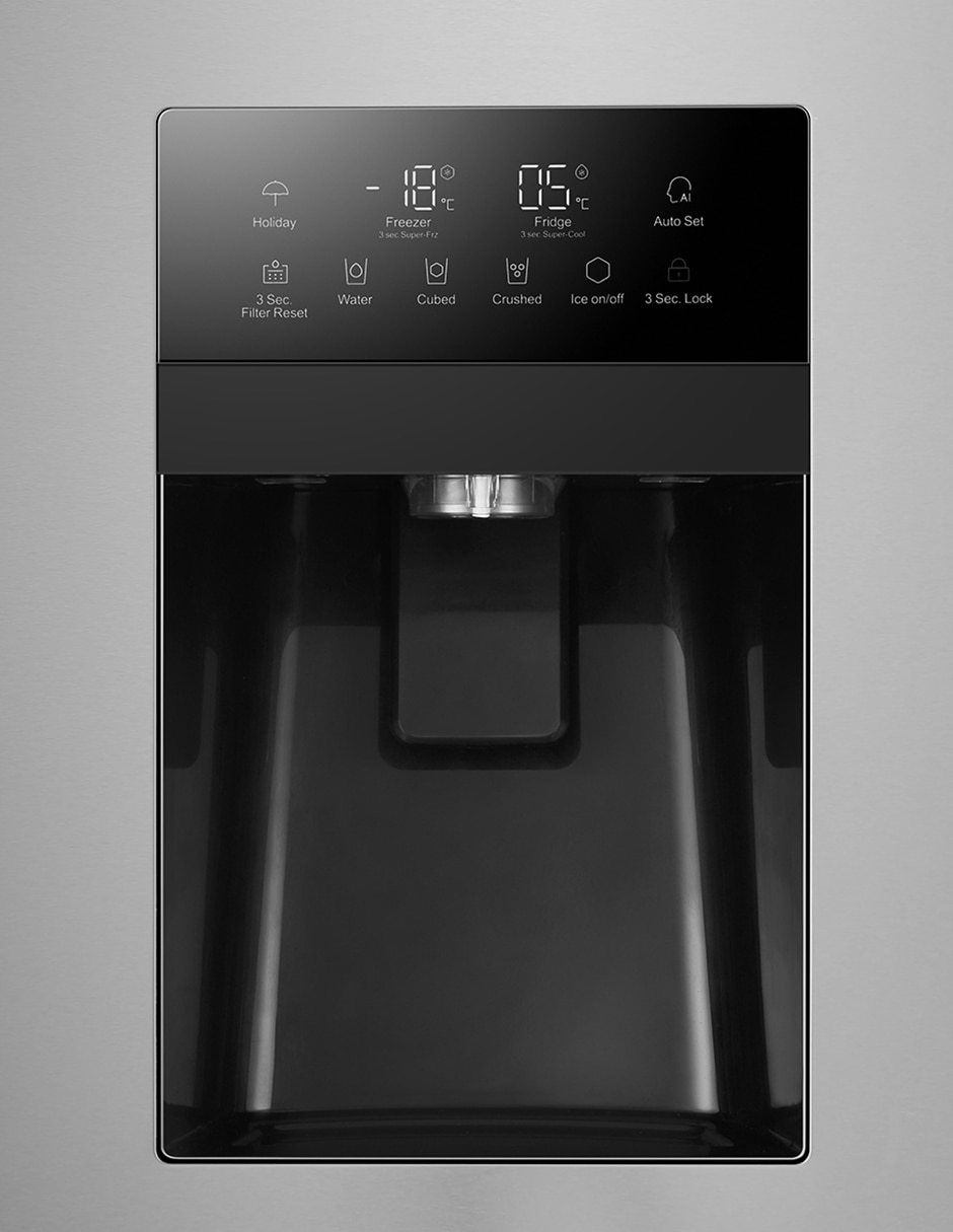 Refrigerador industrial 19 pies cúbicos inverter no frost y fábrica de hielo HSM541HMNSS0 7