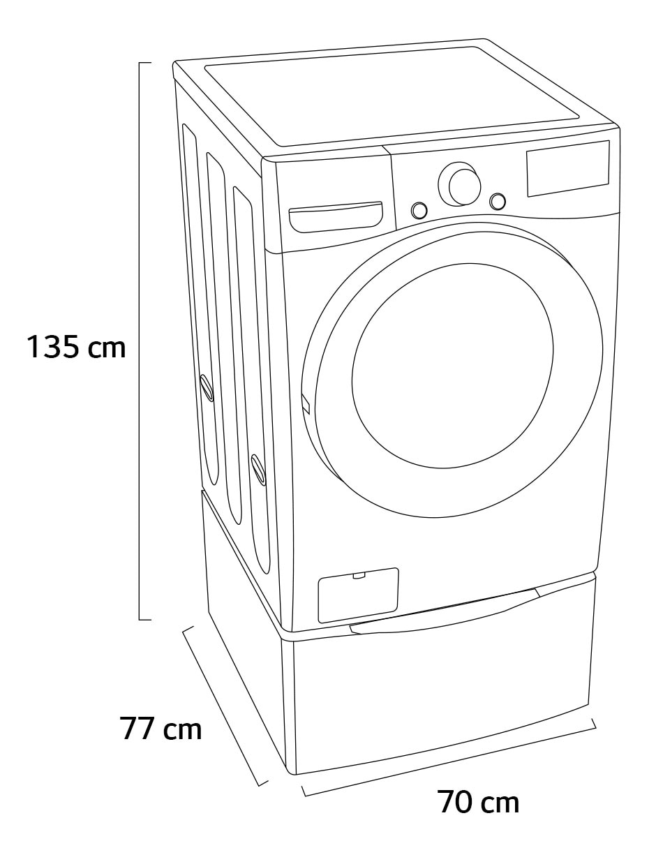 Lavadora 22 kg manual carga frontal wm22vv2s6gr.wd300cv 7