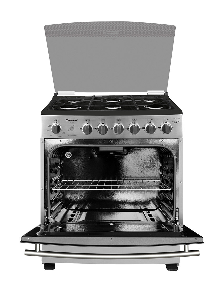 Combo estufa de piso a gas natural/lp estufa 76 cm campana 76 cm de 6 quemadores 6