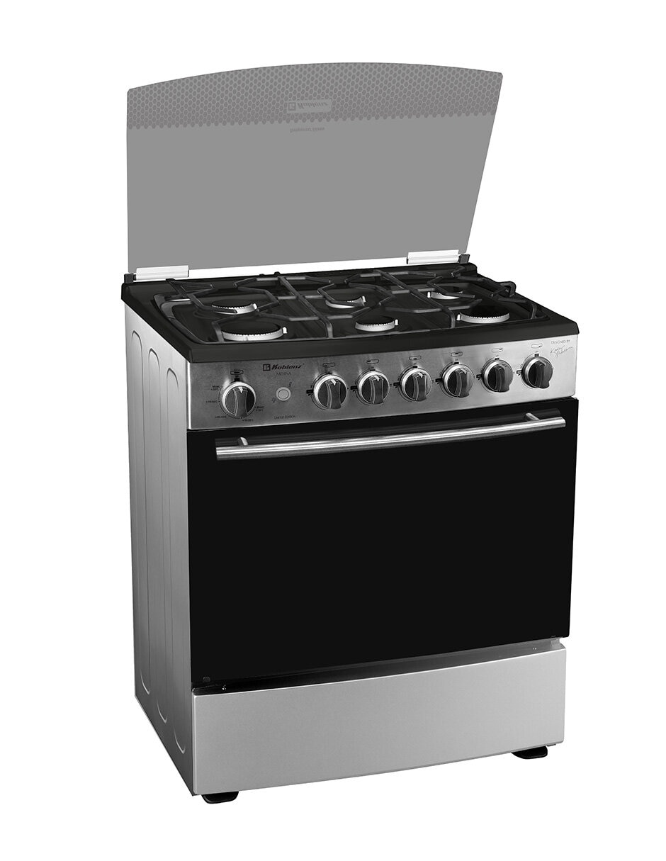 Combo estufa de piso a gas natural/lp estufa 76 cm campana 76 cm de 6 quemadores 7