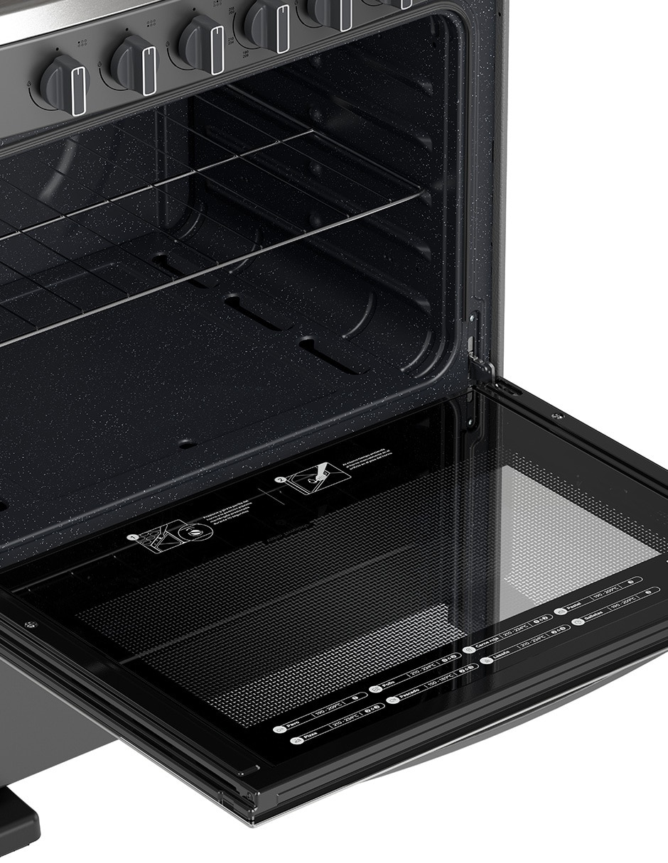 Estufa de piso a Gas LP Onix Capelo 76.2 cm - Estufa 75.9 cm AFR7130G de 6 quemadores 3