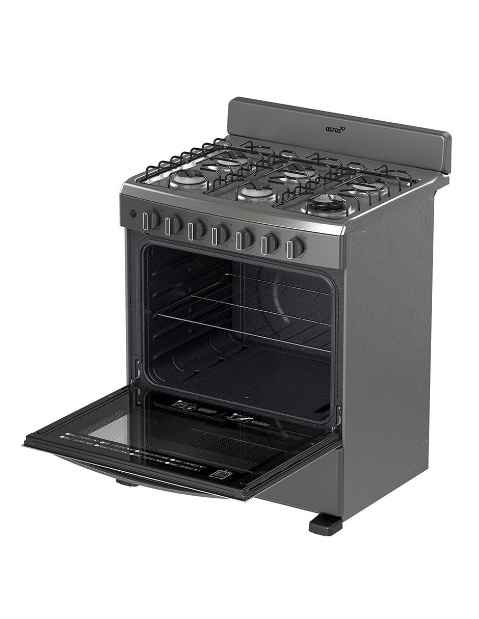 Estufa de piso a Gas LP Onix Capelo 76.2 cm - Estufa 75.9 cm AFR7130G de 6 quemadores 10