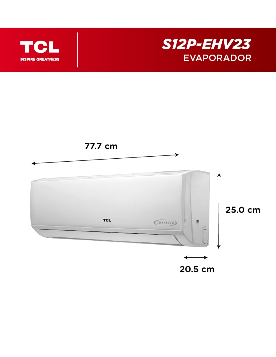 Aire acondicionado mini split inverter Elite Inverter frío y calor 12000 BTU s12p-ehv23 3