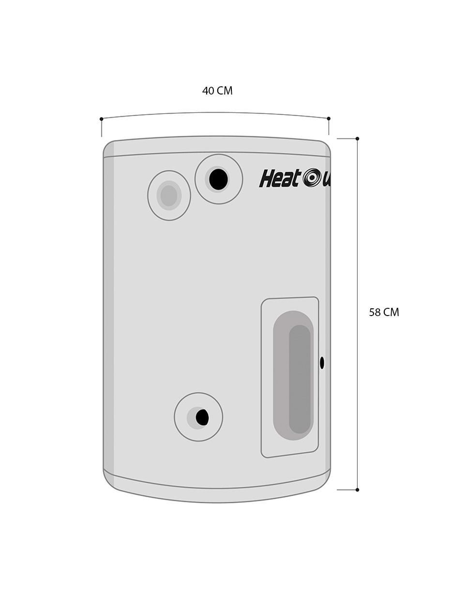 Calentador de depósito HWET102 10 L eléctrico 4