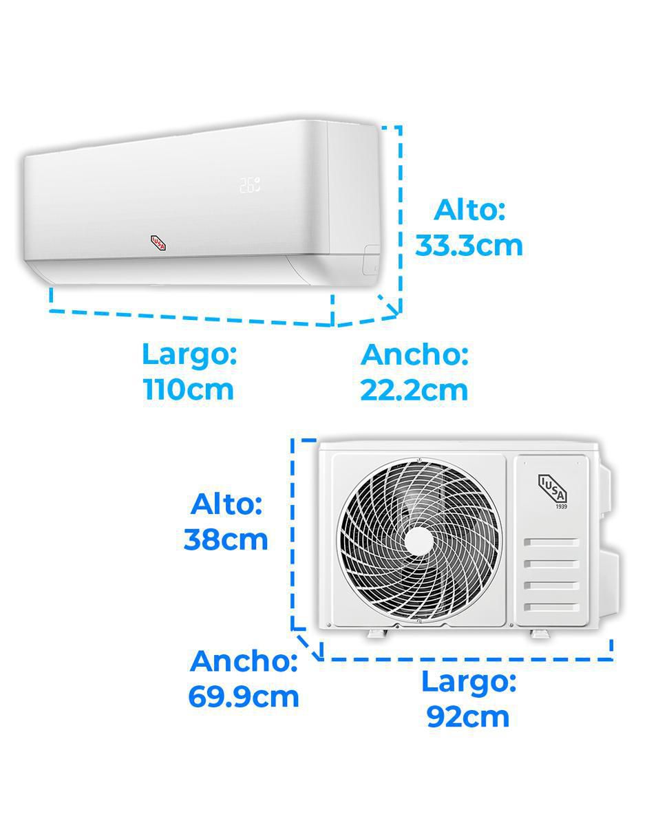 Aire acondicionado mini split frío y calor 24000 BTU 269199 220 V 5
