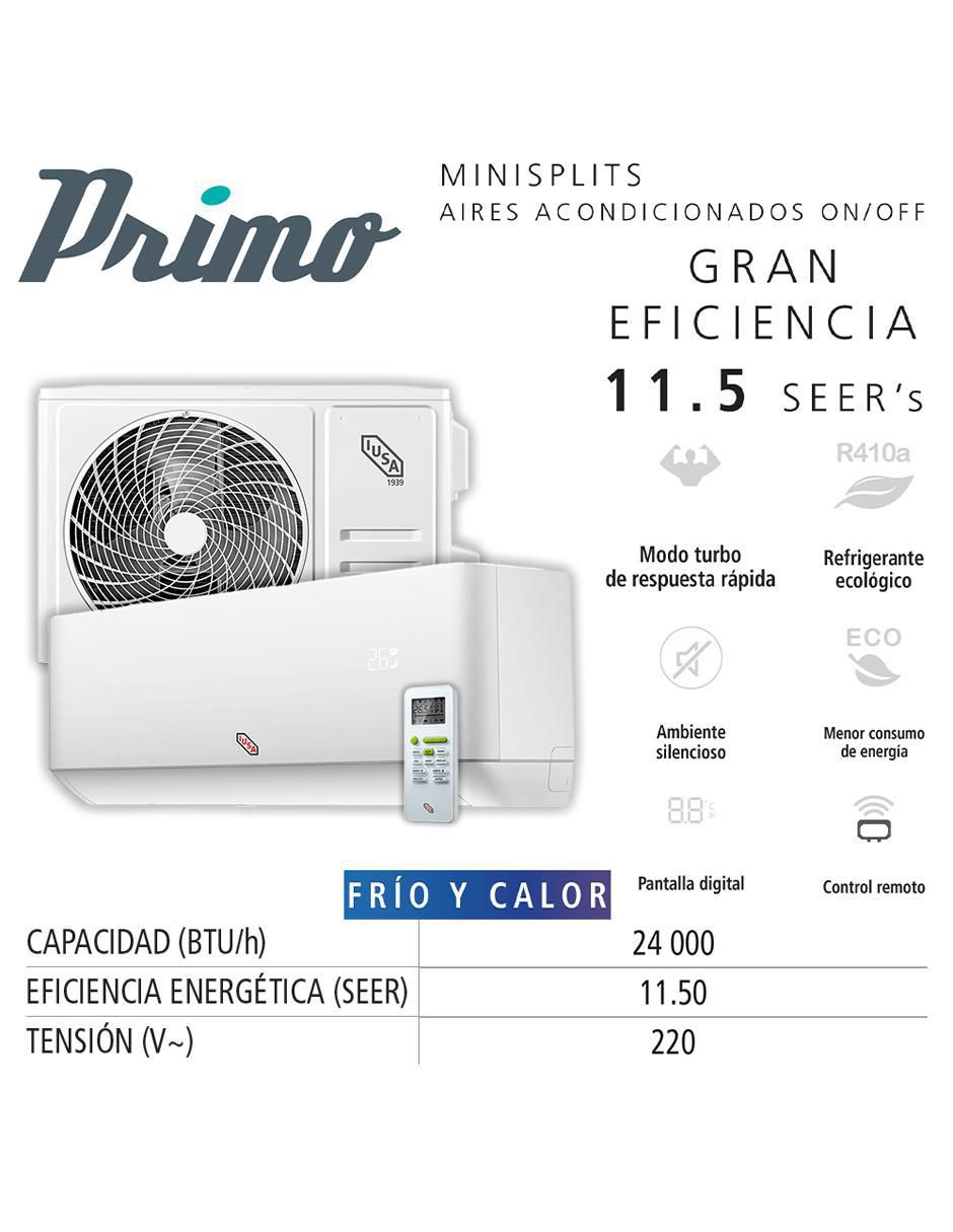 Aire acondicionado mini split frío y calor 24000 BTU 269199 220 V 4