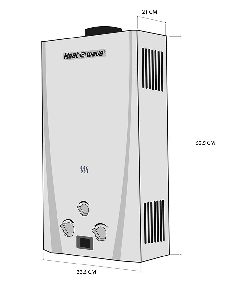 Calentador instantáneo HWGI13PY 13 l gas lp 4
