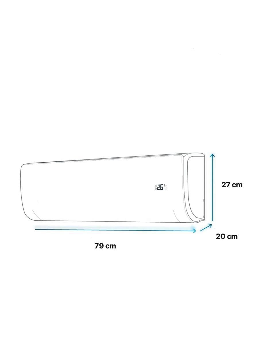Aire acondicionado mini split Frío 12000 BTU UAWC12-DN3C3 220 V 3