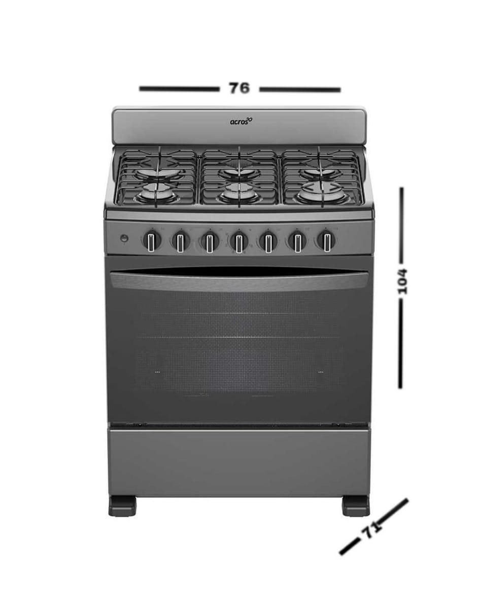 Estufa de piso a gas 76 cm AFR2110G de 6 quemadores 3