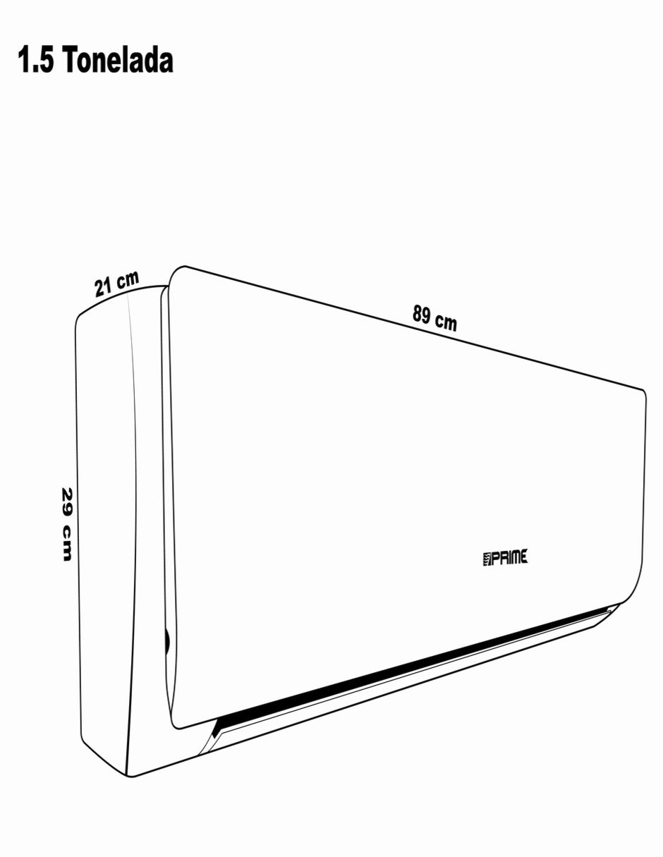 Aire acondicionado mini split inverter frío 18000 BTU EMPRC182-R3 220 V 4