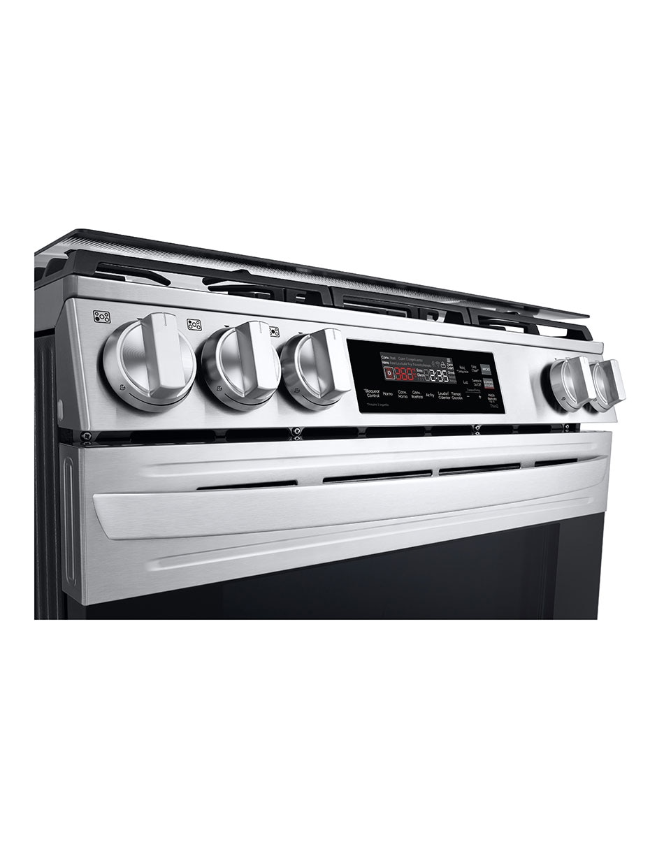 Estufa de piso a Gas LP 75.88 cm LRGL5844S de 5 quemadores 8