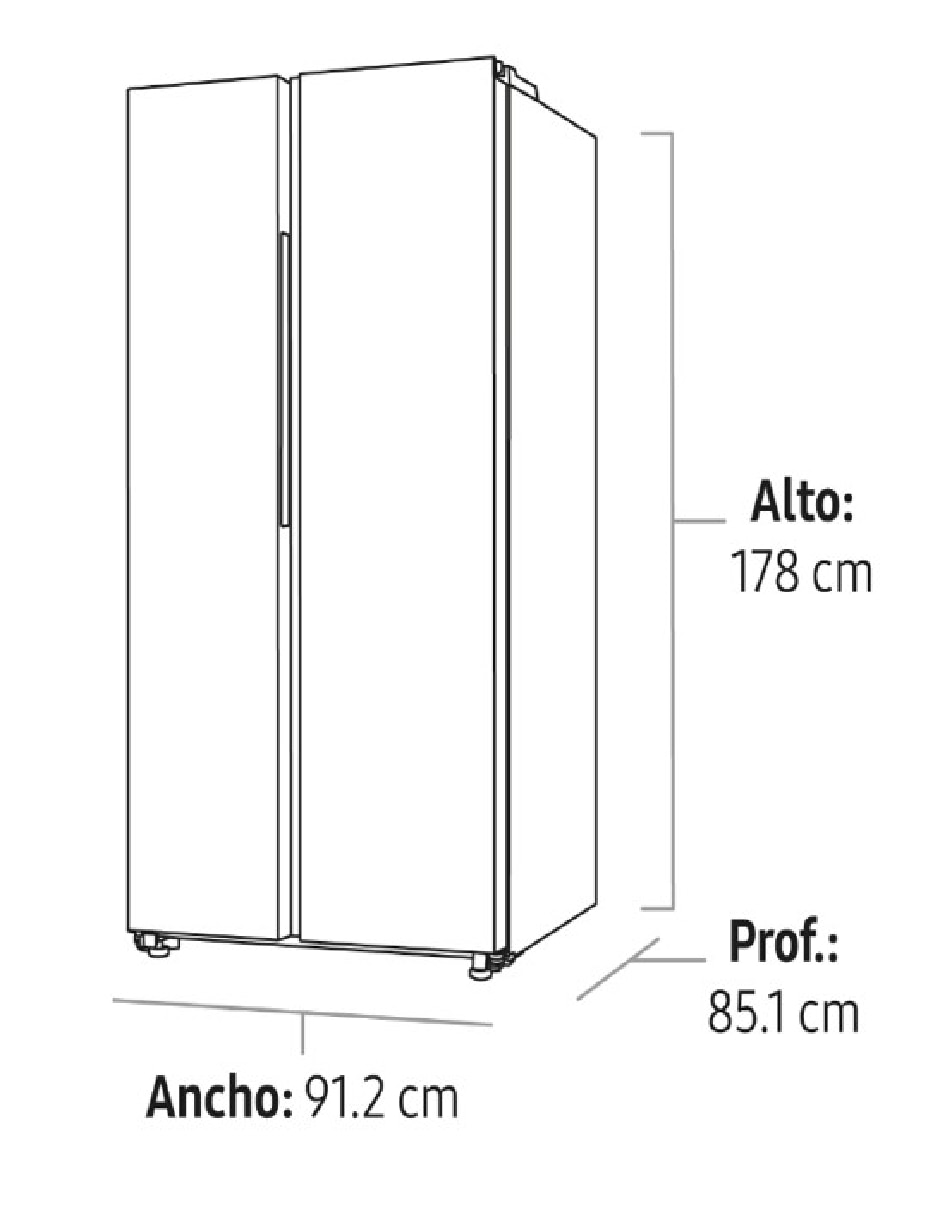 Refrigerador dúplex 28 pies cúbicos inverter y no frost y fábrica de hielo RS28T5B00B1/EM 8