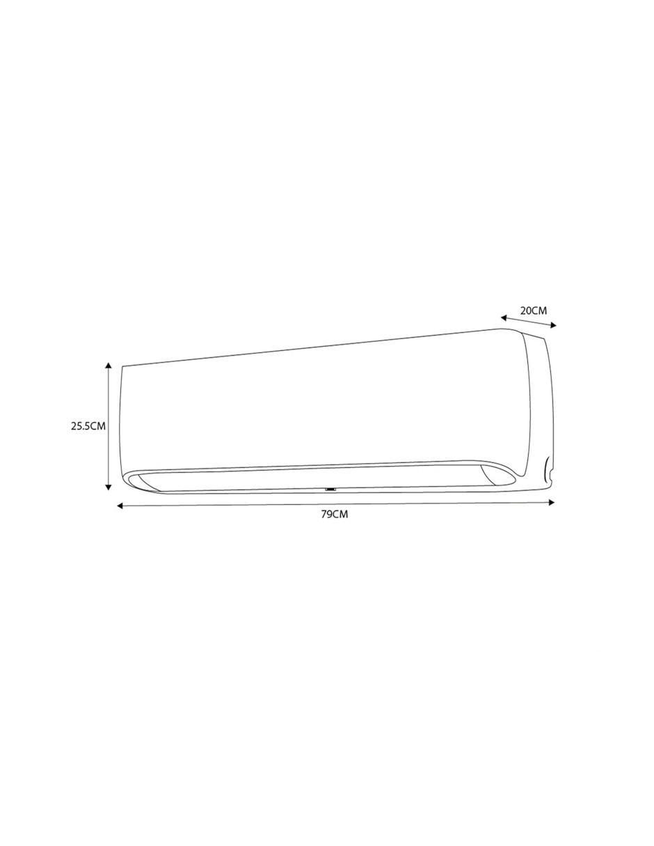 Aire acondicionado mini split frío 12000 BTU AC122CF 230 V 7