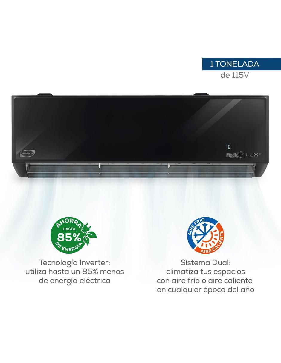 Aire acondicionado mini split inverter frío y calor 12000 BTU AC-MSI-1T11524D 110 V 2