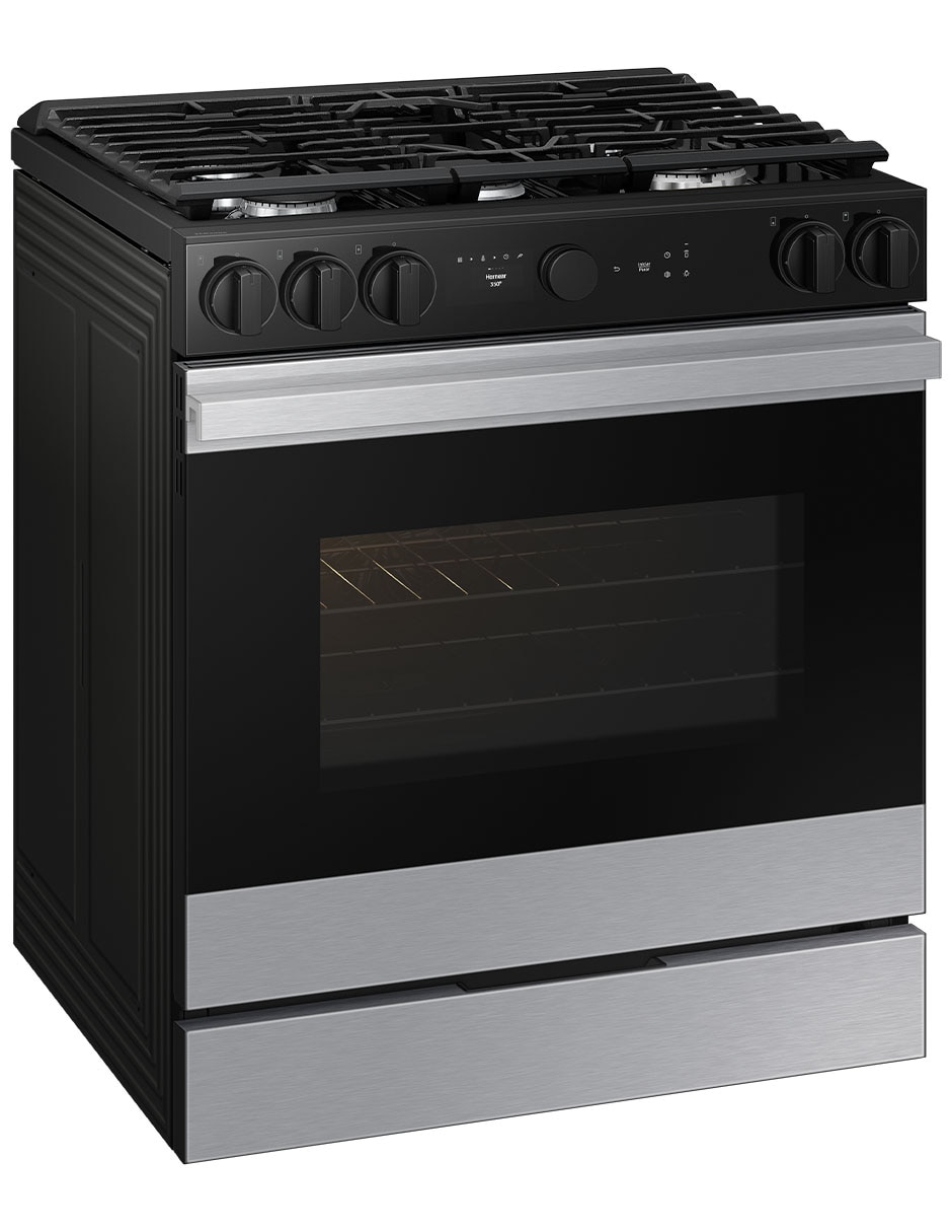 Estufa de piso a Gas LP Bespoke 76.1 cm NSG6DG8500SRAX de 5 quemadores 2