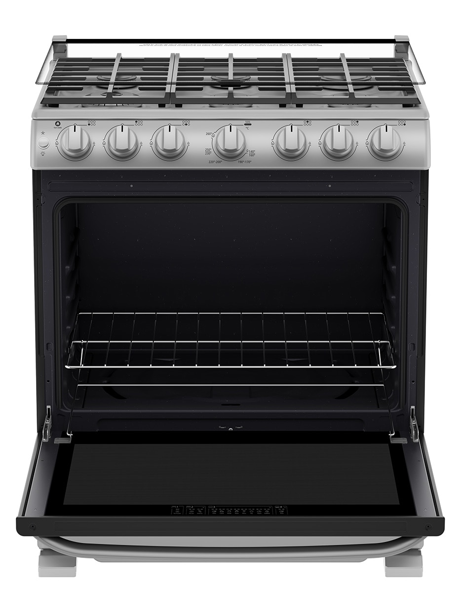 Estufa de piso a gas LP 76.60 cm EM7657CFIS0 de 6 quemadores 3