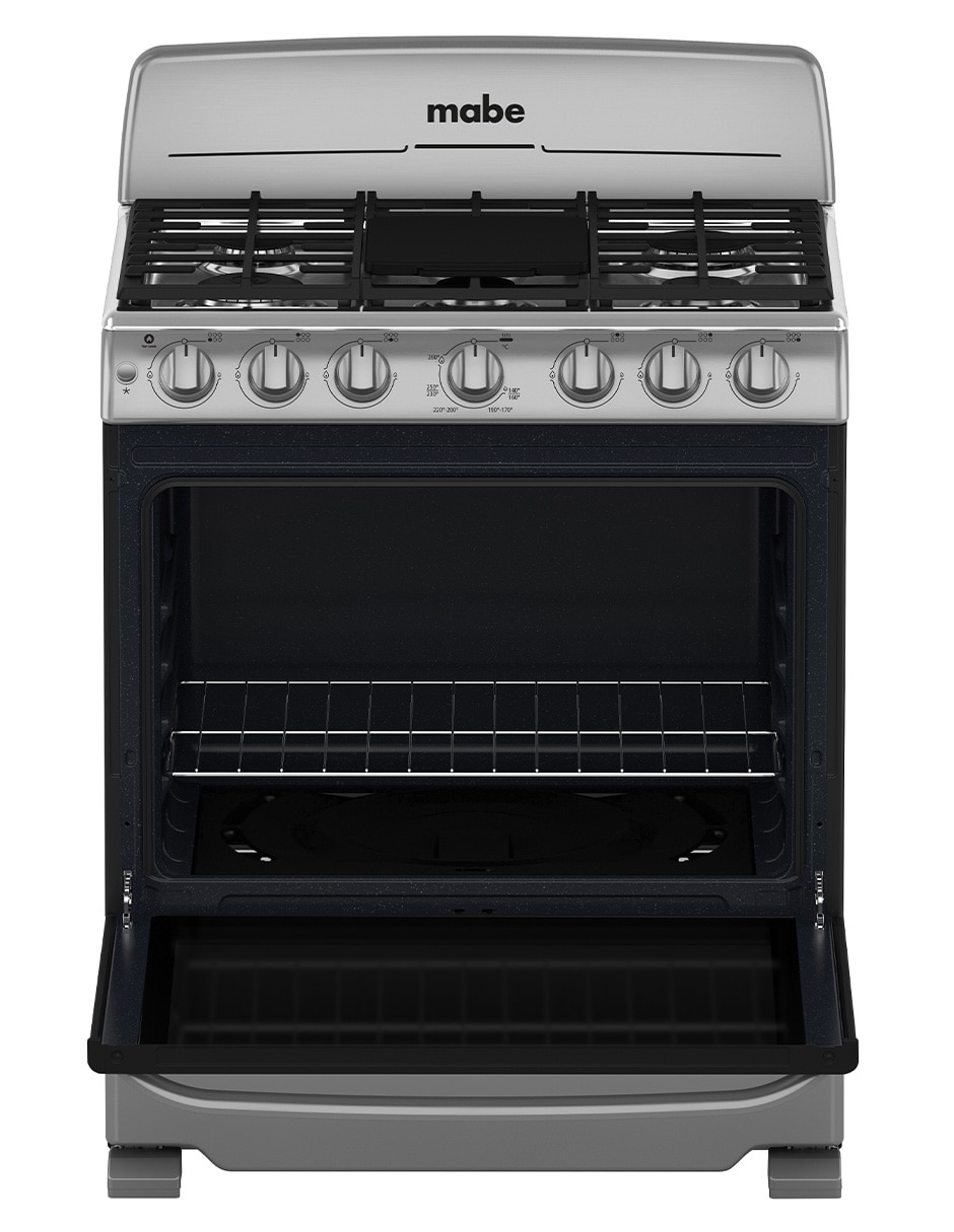Estufa de piso a gas LP 76.60 cm EM7654BFIS3 6 quemadores 3