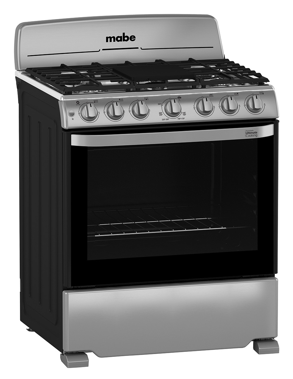 Estufa de piso a gas LP 76.60 cm EM7654BFIS3 6 quemadores 5