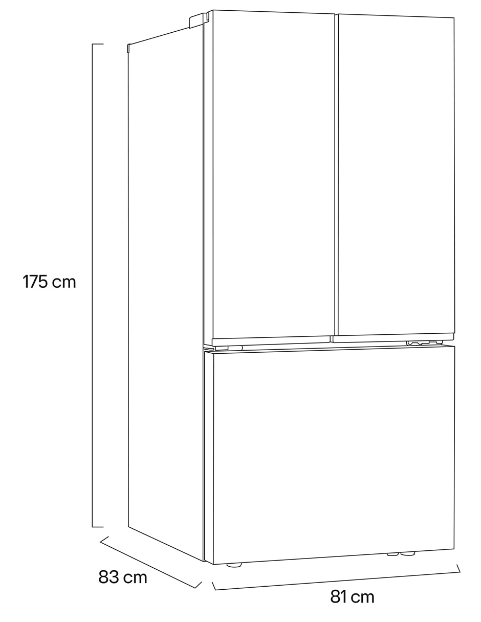Refrigerador french door 25 pies cúbicos inverter no frost gm65bpp 11