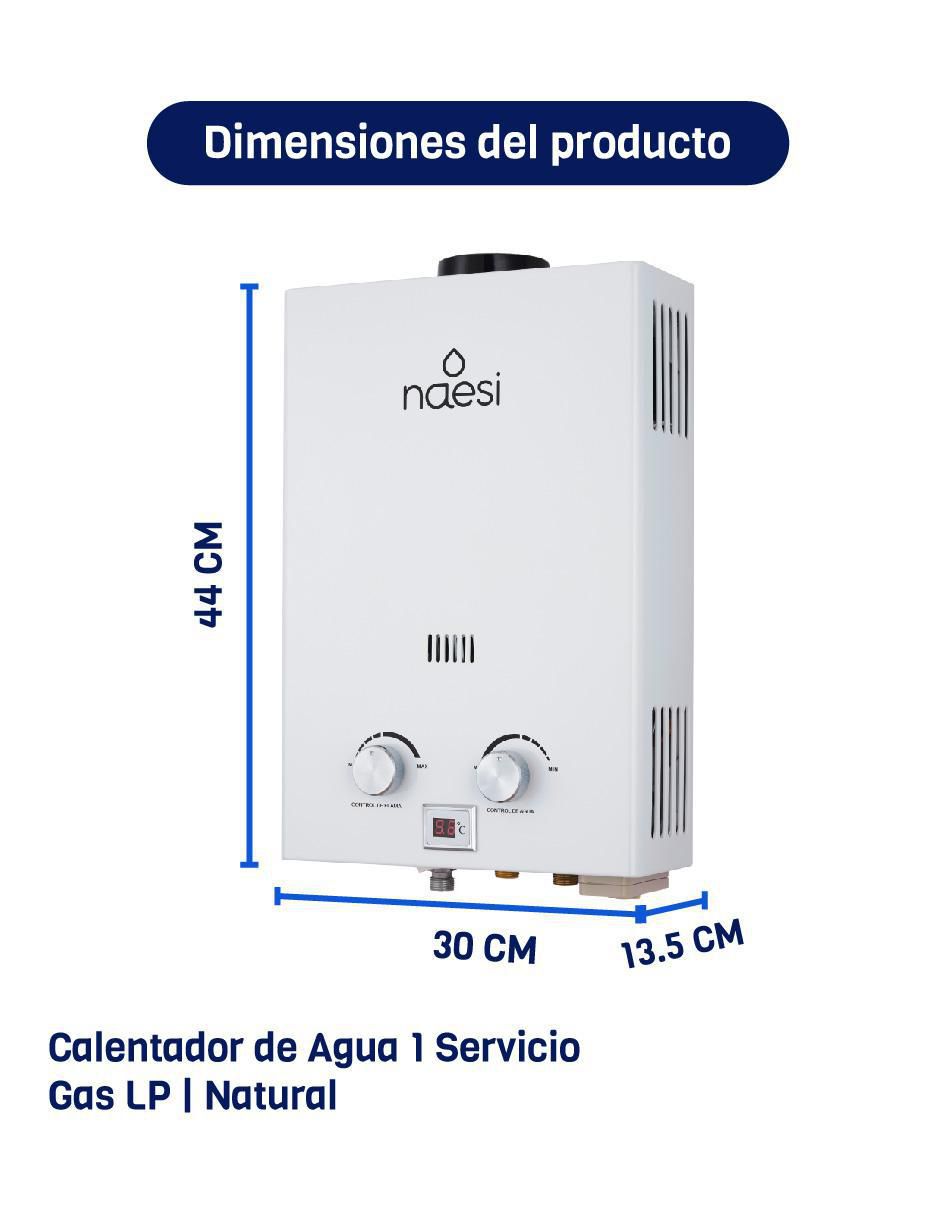 Calentador de paso AN201 6 L gas LP 8