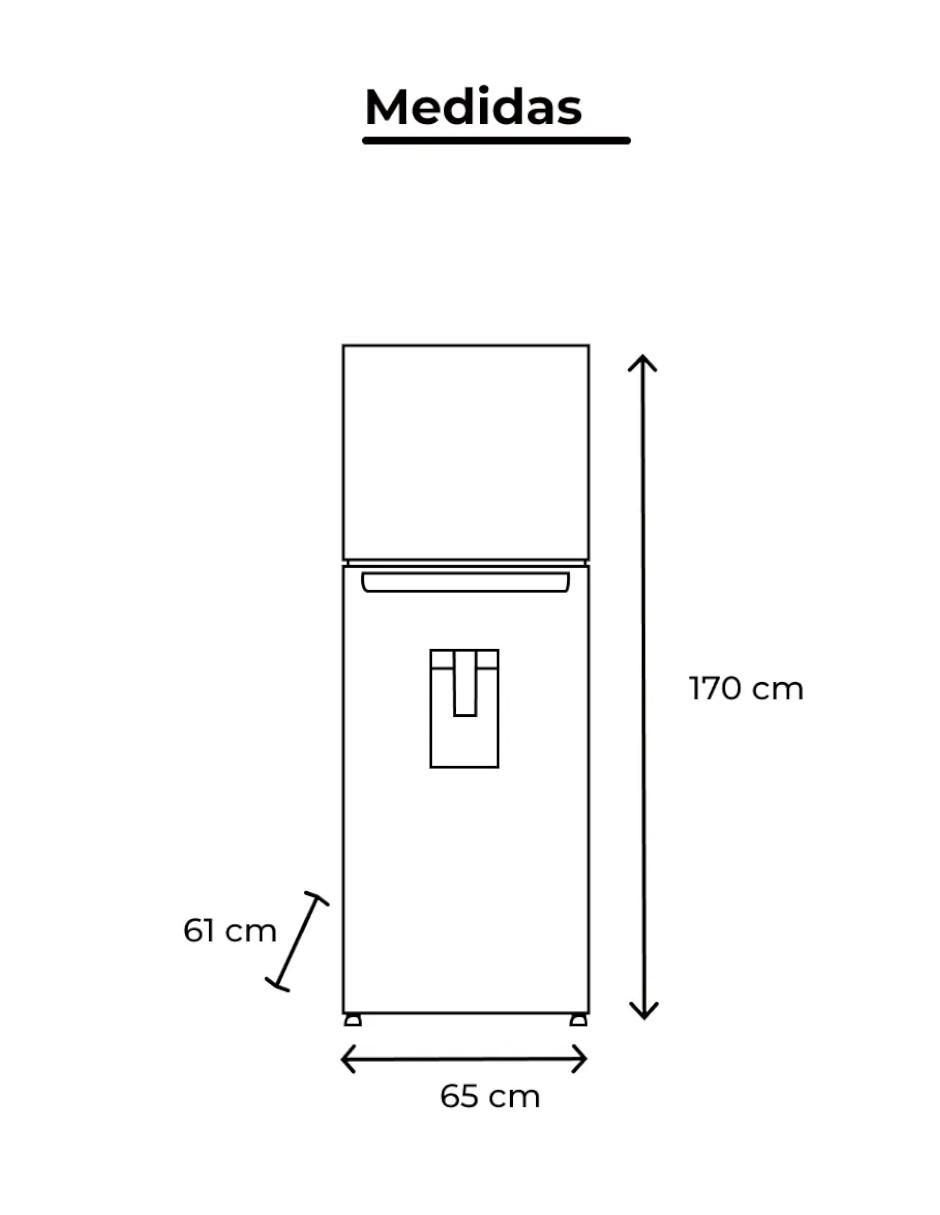 Refrigerador top mount 13 pies cúbicos no frost y fábrica de hielo WT1333K 3