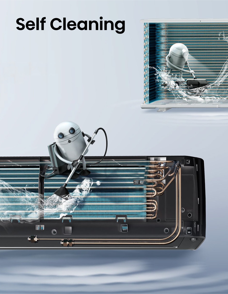 Aire acondicionado mini split inverter High End Frío y calor 12000 BTU ARU122VQW 220 V 6