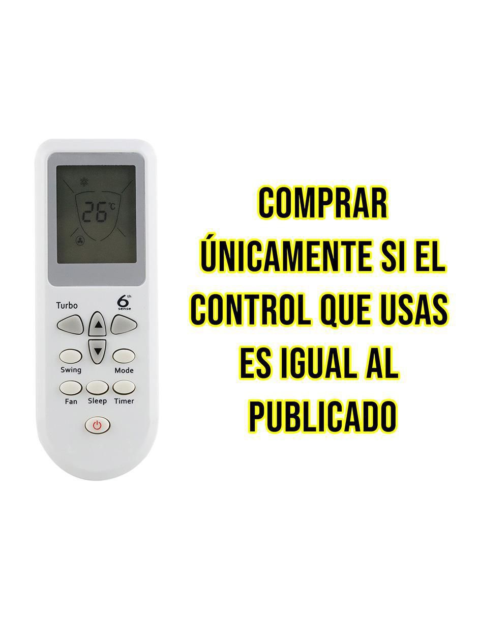 Control remoto para aire acondicionado CE-W6 minisplit Whirlpool 9