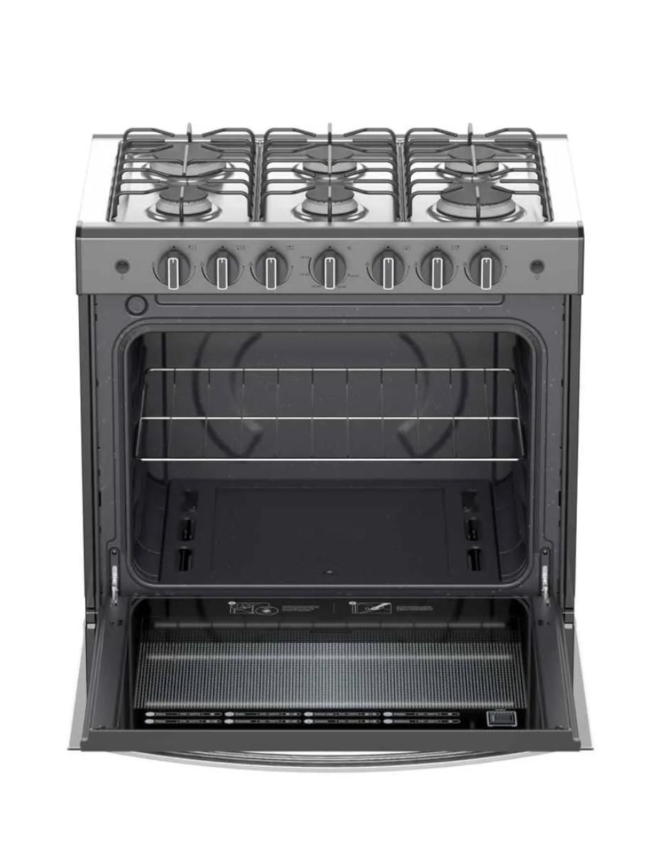 Estufa empotrable a gas LP abr4120g 79.6 cm abr4120g de 6 quemadores