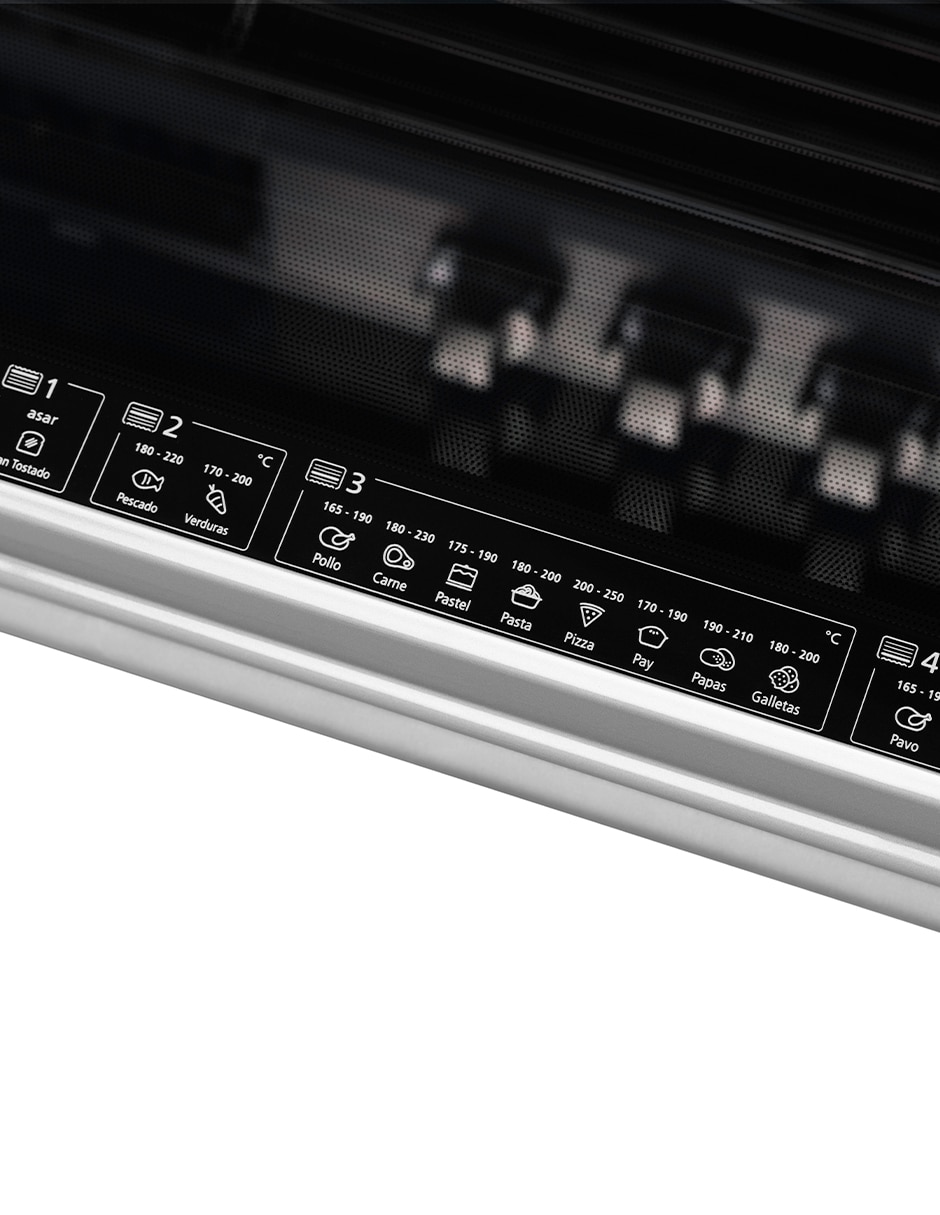 Estufa de piso a gas LP 76 cm EMH7613DBS0 de 6 quemadores 11